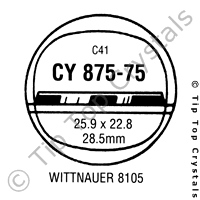 GS CY875-75 Watch Crystal