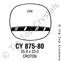 GS CY875-80 Watch Crystal