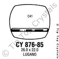 GS CY876-85 Watch Crystal