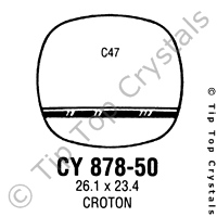 GS CY878-50 Watch Crystal