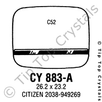 GS CY883-A Watch Crystal