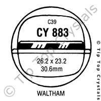 GS CY883 Watch Crystal