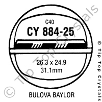 GS CY884-25 Watch Crystal