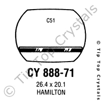 GS CY888-71 Watch Crystal