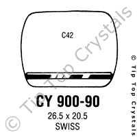GS CY900-90 Watch Crystal