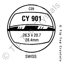 GS CY901 Watch Crystal