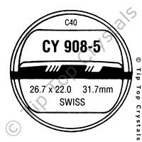 GS CY908-5 Watch Crystal