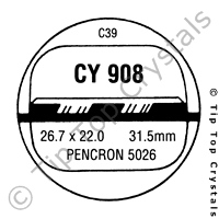 GS CY908 Watch Crystal