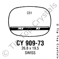 GS CY909-73 Watch Crystal