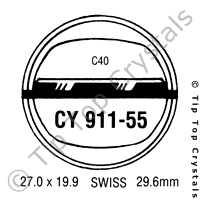 GS CY911-55 Watch Crystal
