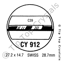 GS CY912 Watch Crystal