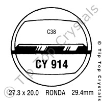 GS CY914 Watch Crystal