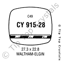 GS CY915-28 Watch Crystal