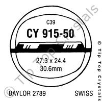 GS CY915-50 Watch Crystal