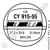 GS CY915-55 Watch Crystal