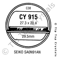 GS CY915 Watch Crystal