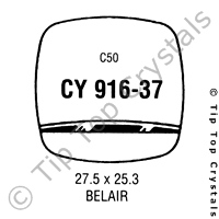 GS CY916-37 Watch Crystal