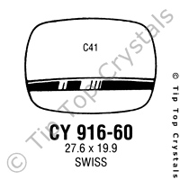 GS CY916-60 Watch Crystal