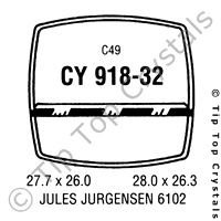 GS CY918-32 Watch Crystal