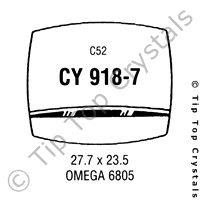 GS CY918-7 Watch Crystal