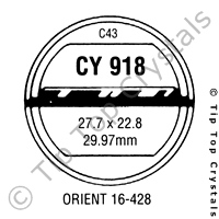 GS CY918 Watch Crystal