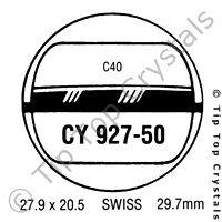 GS CY927-50 Watch Crystal