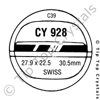 GS CY928 Watch Crystal