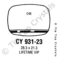 GS CY931-23 Watch Crystal