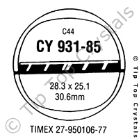 GS CY931-85 Watch Crystal