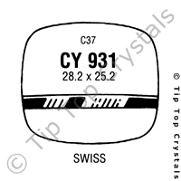 GS CY931 Watch Crystal