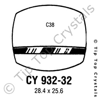 GS CY932-32 Watch Crystal