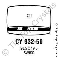 GS CY932-50 Watch Crystal