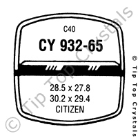 GS CY932-65 Watch Crystal