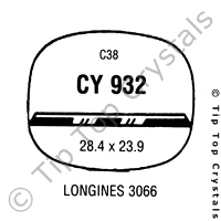 GS CY932 Watch Crystal