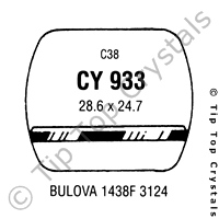 GS CY933 Watch Crystal