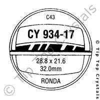 GS CY934-17 Watch Crystal