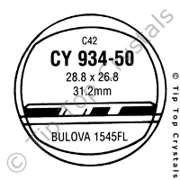 GS CY934-50 Watch Crystal
