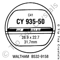 GS CY935-50 Watch Crystal