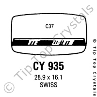 GS CY935 Watch Crystal