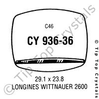 GS CY936-36 Watch Crystal