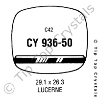 GS CY936-50 Watch Crystal