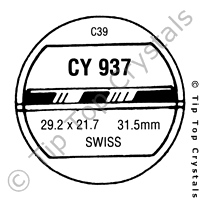 GS CY937 Watch Crystal