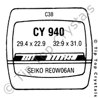 GS CY940 Watch Crystal