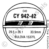 GS CY942-42 Watch Crystal