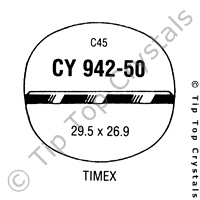 GS CY942-50 Watch Crystal