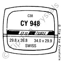 GS CY948 Watch Crystal