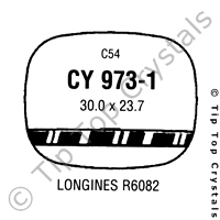 GS CY973-1 Watch Crystal