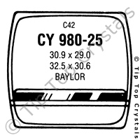 GS CY980-25 Watch Crystal