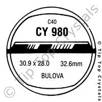 GS CY980 Watch Crystal