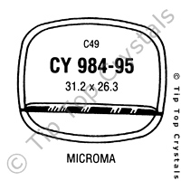 GS CY984-95 Watch Crystal